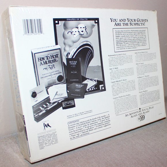 3/$77❤️new How To Host A Murder GRAPES OF FRATH murder mystery party game #69701 - Picture 4 of 8